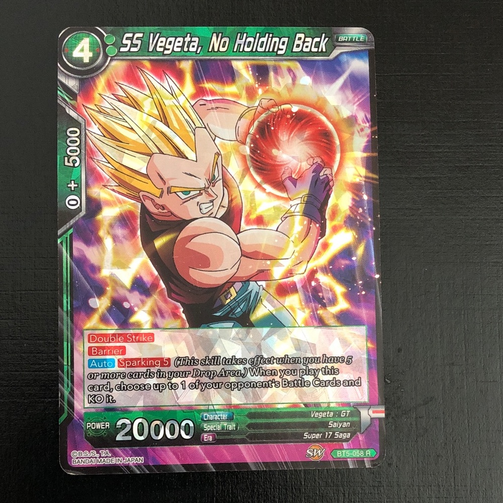 Dragon Ball Super Trading Card - SS Vegeta (Purple)